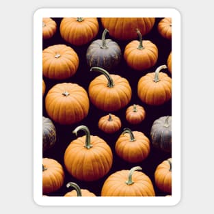 Halloween Pumpkins Pattern, model 3 Sticker